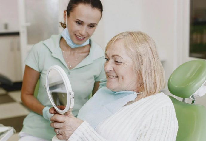 Period with Partial Dentures
