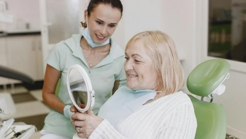 Period with Partial Dentures